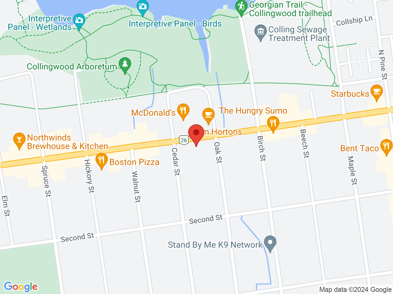 Street map for Treetz Cannabis, 280 First St, Collingwood ON