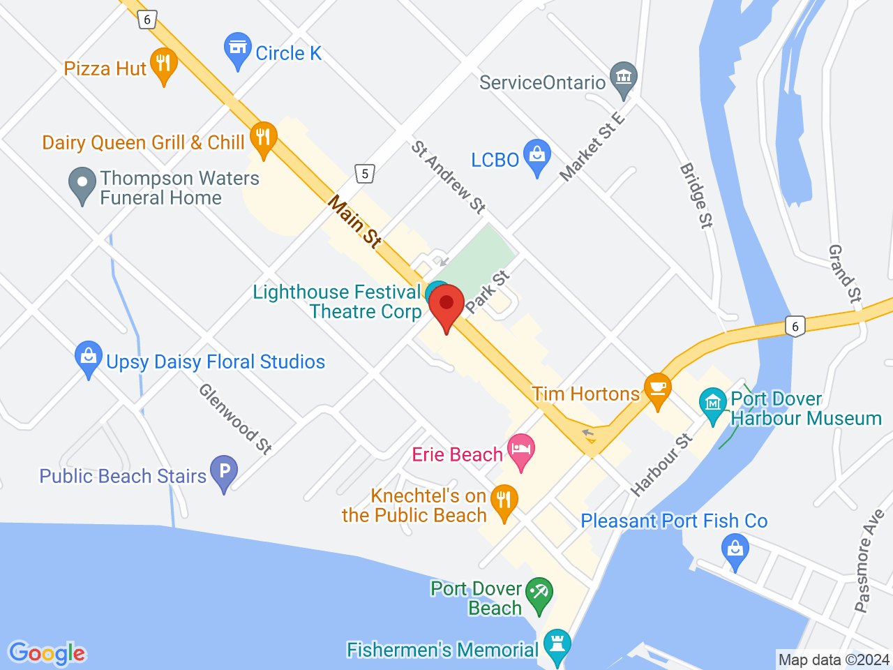 Street map for Village Cannabis Co., 237 Main St, Port Dover ON