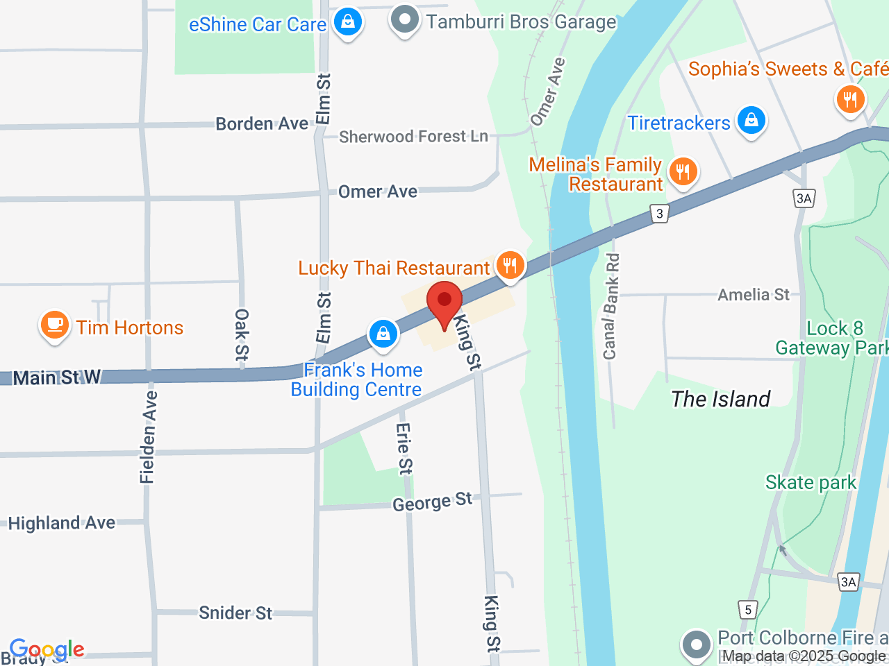 Street map for Paradise Cannabis, 230 Main St W, Port Colborne ON