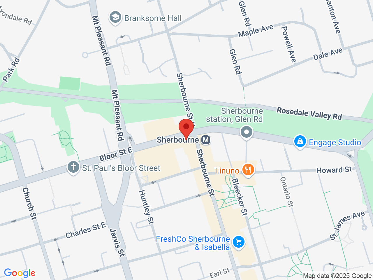 Street map for Day 'N' Nite Cannabis, 407B Bloor St E, Toronto ON