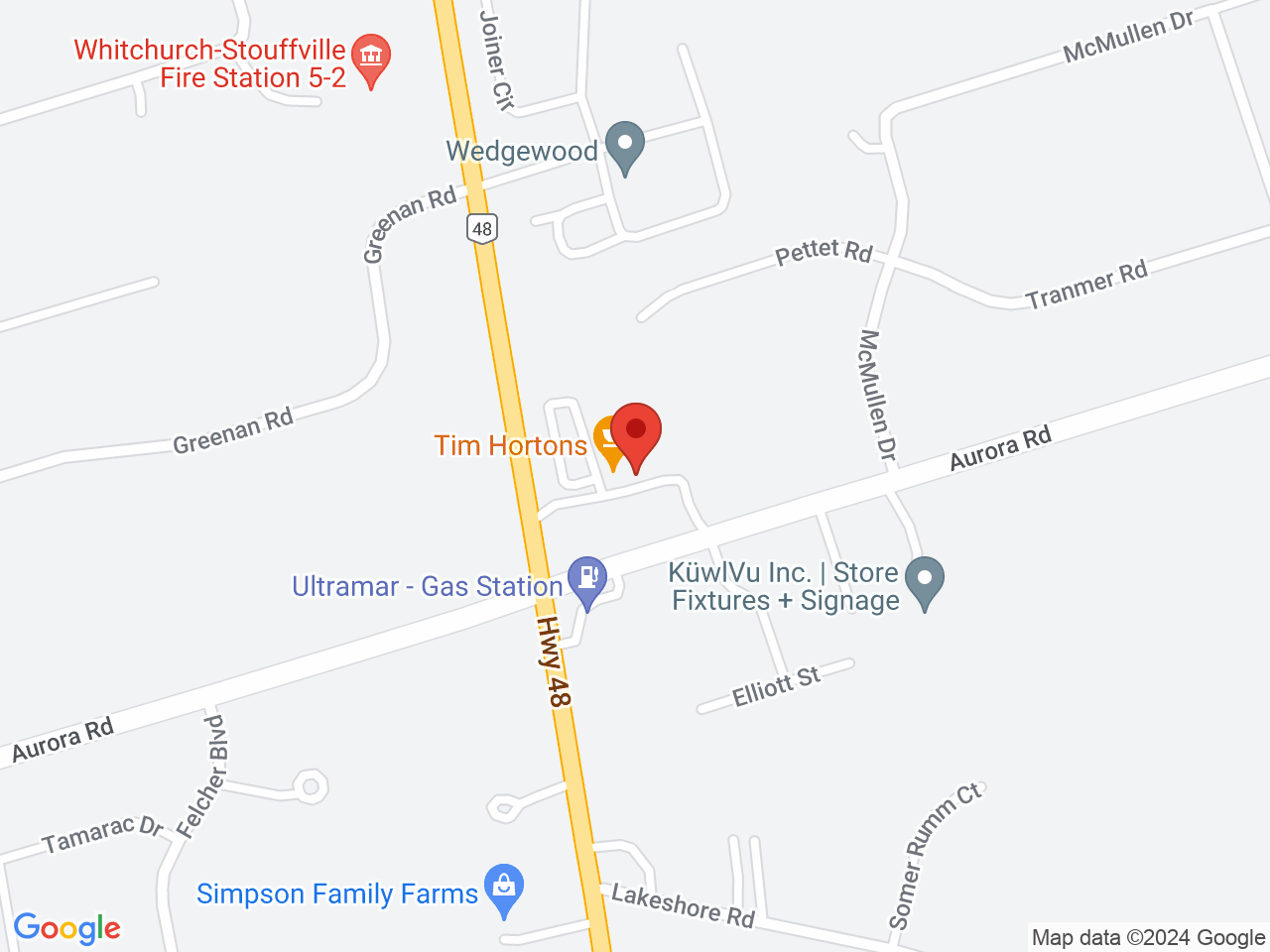 Street map for Tokyo Smoke, 15301 Hwy 48, Whitchurch-Stouffville ON