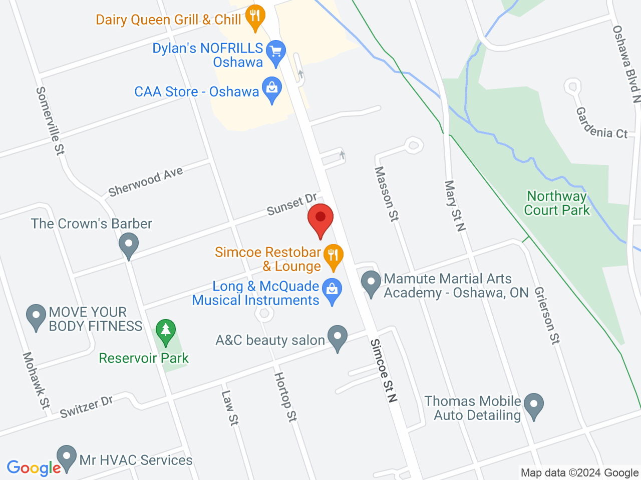 Street map for Yield Cannabis Co., 944 Simcoe St N, Oshawa ON