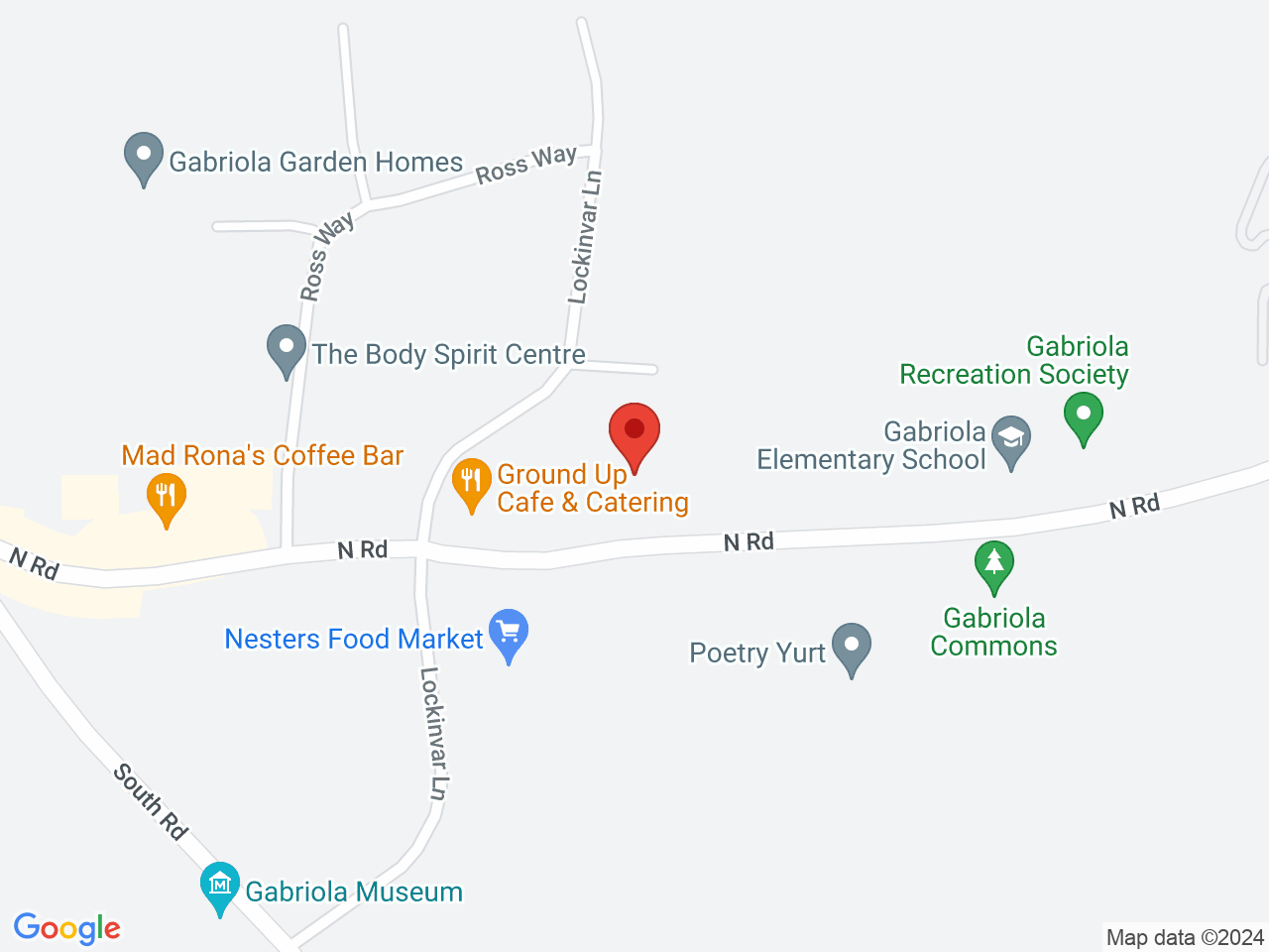Street map for Gabriola Cannabis, 590 North Rd, Unit 11, Gabriola BC