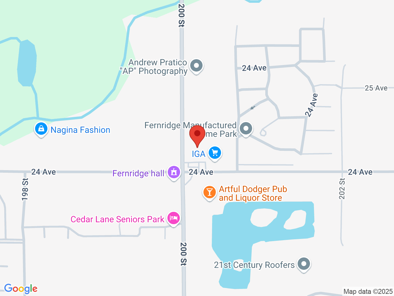 Street map for 420 Cannabis, 2426 200 St, Langley Twp BC