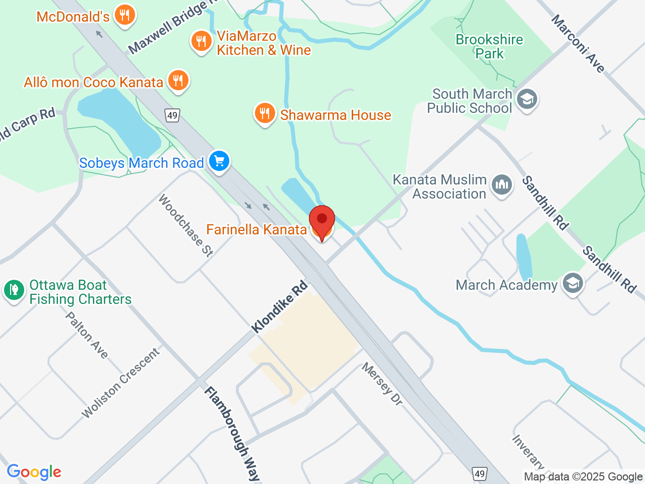 Street map for Bluebird Cannabis Co., 806 March Rd Unit 2, Kanata ON