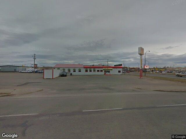 Street view for Budding Creations Cannabis Store, 103-9927 116 Ave, Grande Prairie AB