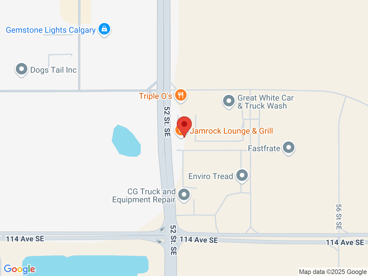 Street map for 4CYYC Canadian Cannabis Connoisseur Club, 5335 Dufferin Boulevard SE, Calgary AB