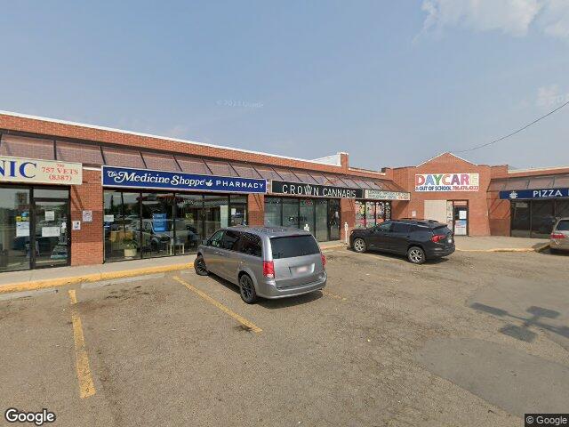 Street view for Crown Cannabis, 14608 50 Street NW, Edmonton AB