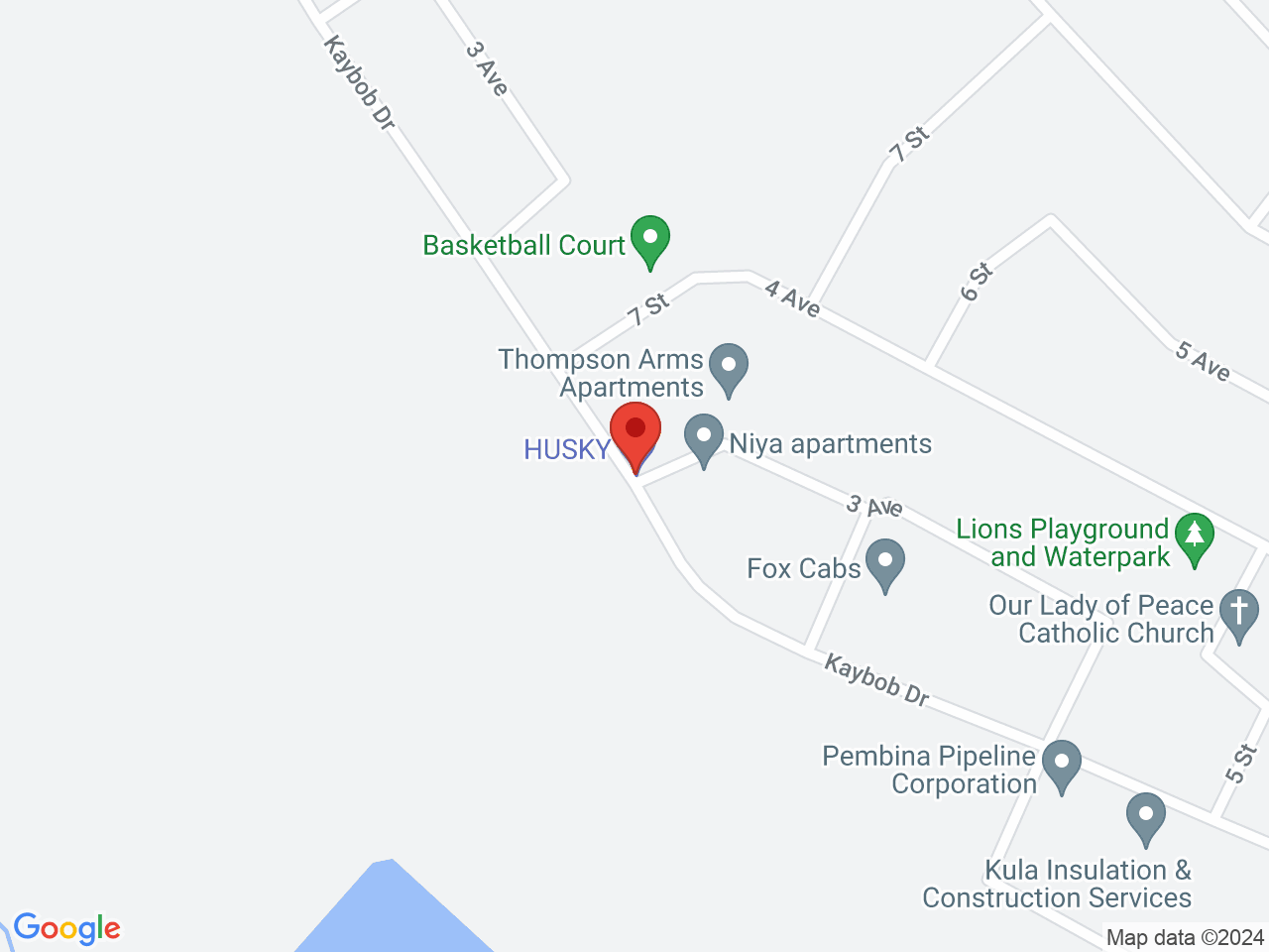 Street map for FC Botanica, 55A-Kaybob Drive, Fox Creek AB