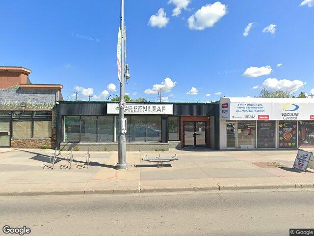 Street view for Green Leaf, 15210 Stony Plain Road NW, Edmonton AB