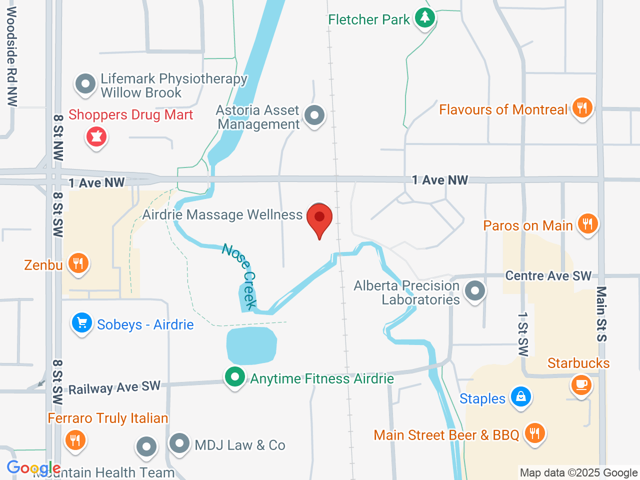 Street map for Original Goods Cannabis, 302-191 Edwards Way SW, Airdrie AB