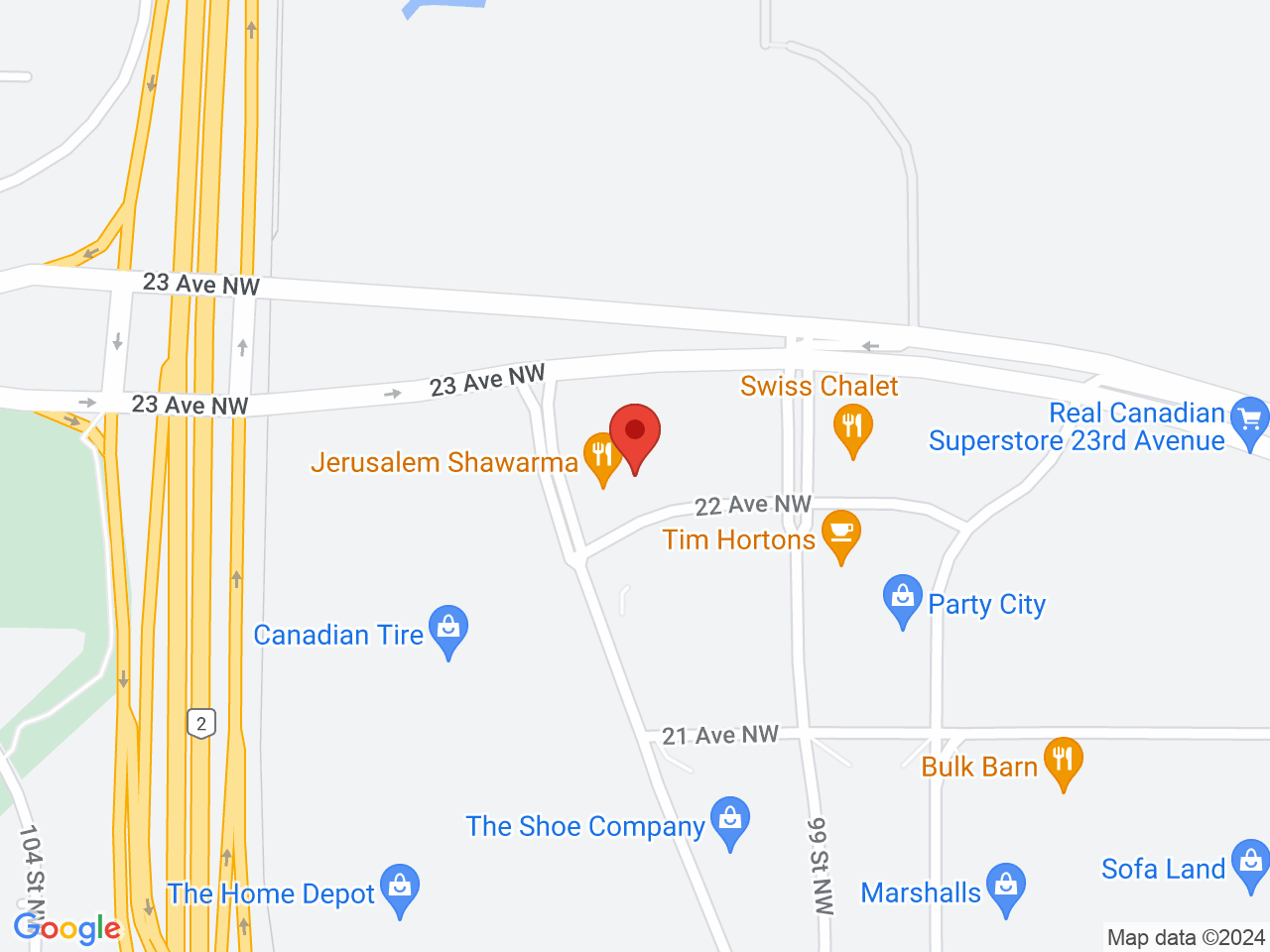 Street map for Plantlife, 104-2217 101 Street, Edmonton AB