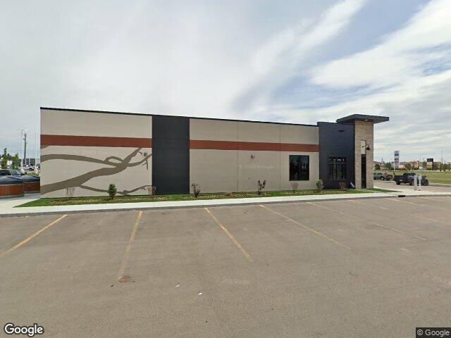 Street view for Spiritleaf Gas Alley, 102-184 Leva Ave, Red Deer AB