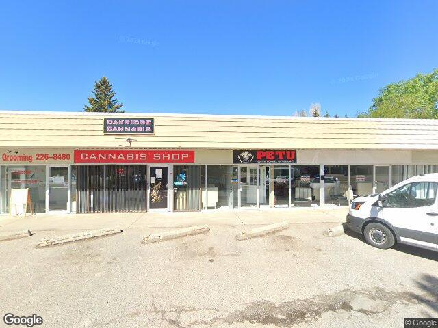 Street view for Oakridge Cannabis, 10015 Oakfield Dr SW #4, Calgary AB