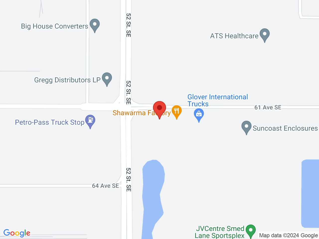 Street map for Wild Bloom Cannabis, 103-5333 61 Avenue SE, Calgary AB