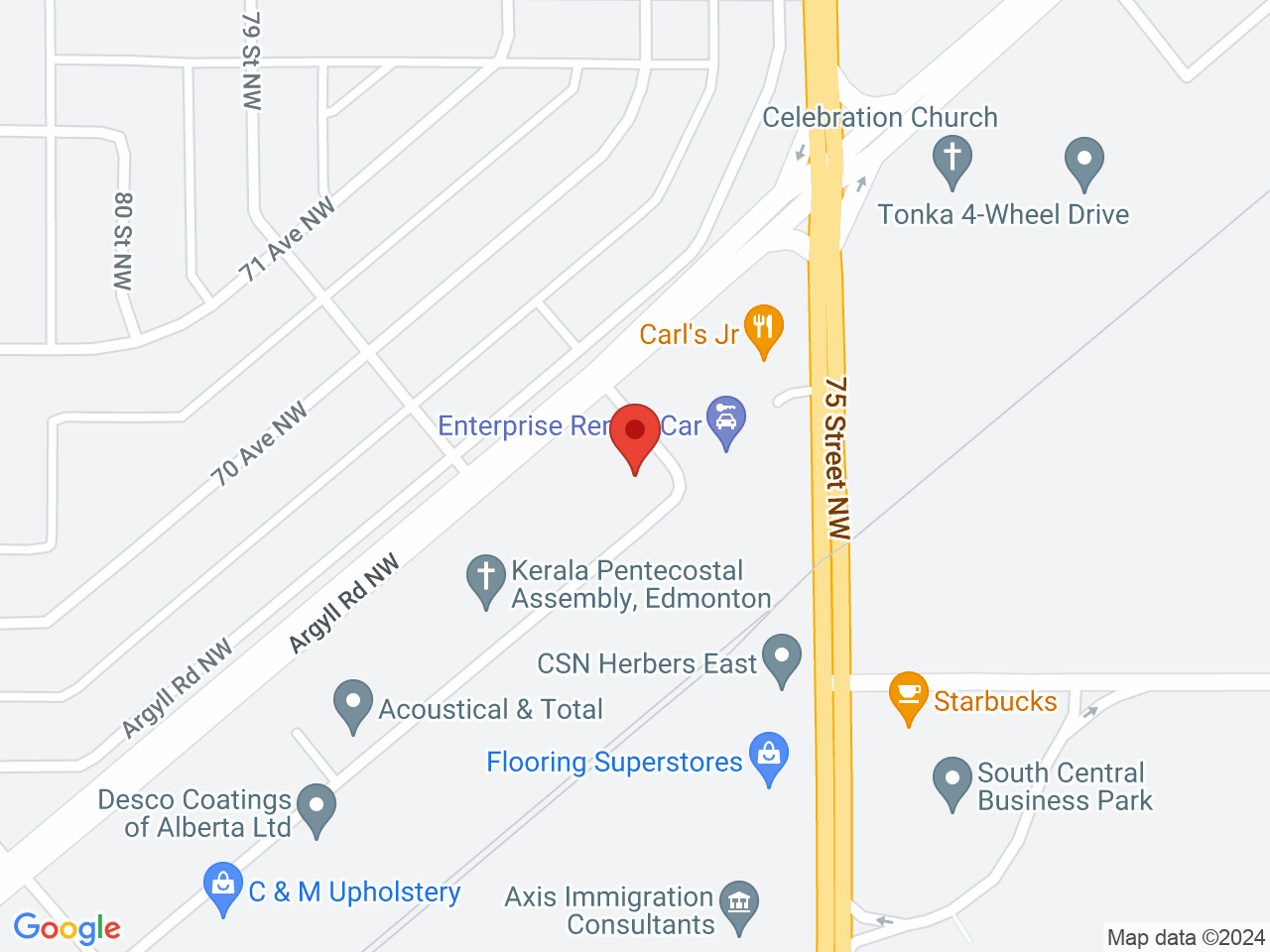 Street map for Ye Olde Cannabis Shoppe, 6914 77 Street NW, Edmonton AB