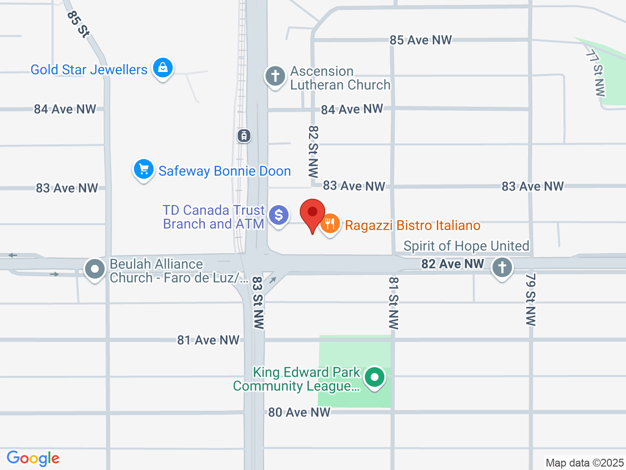 Street map for Cannabis 82, 8118 82 Ave NW, Edmonton AB
