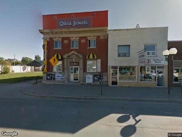 Street view for Olina Cannabis, 115 Saskatchewan Ave East, Portage la Prairie MB