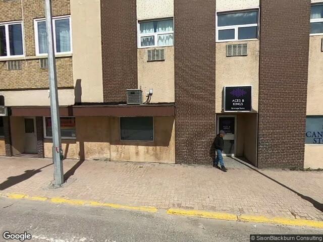 Street view for Royal Hotel Cannabis Store, 93 Main St., Flin Flon MB