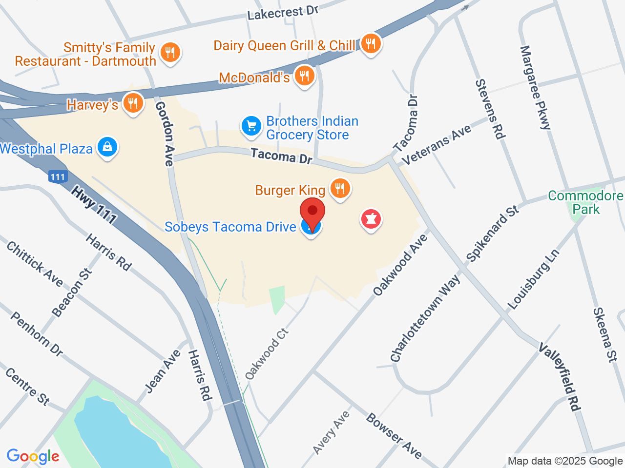 Street map for NSLC Cannabis Tacoma, 62 Tacoma Dr, Dartmouth NS