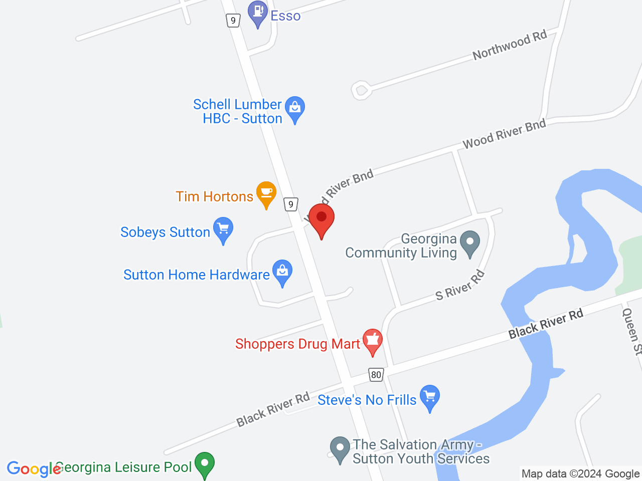 Street map for Flowertown Cannabis, 20945 Dalton Rd Unit 4, Georgina ON