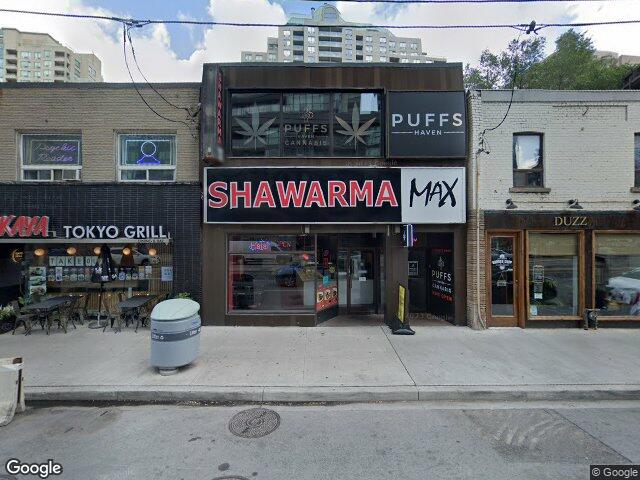 Street view for Puffs Haven Yonge & Empress, 5171 Yonge St, North York ON