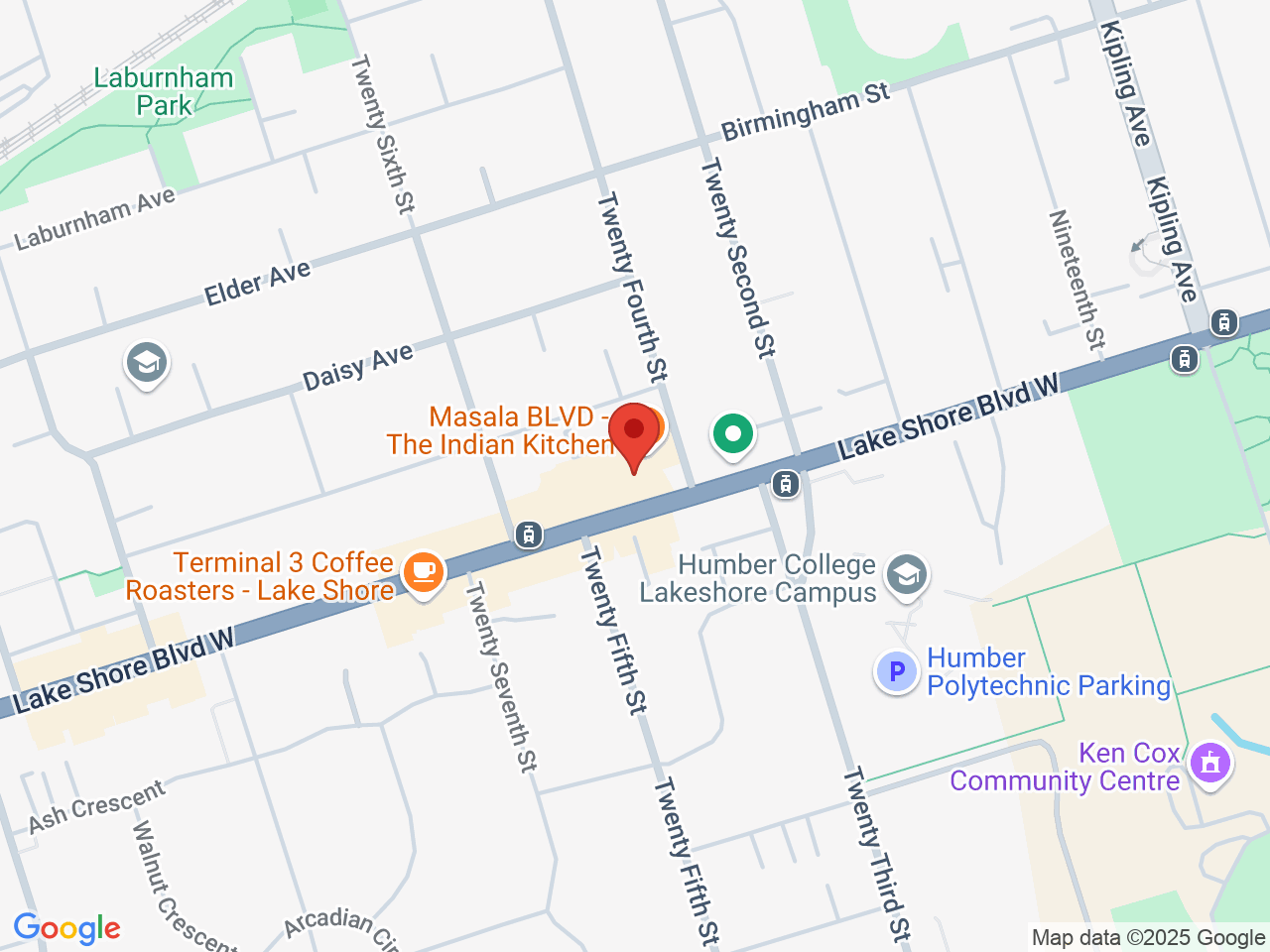 Street map for The Underground HC, 3264 Lake Shore Blvd W, Etobicoke ON