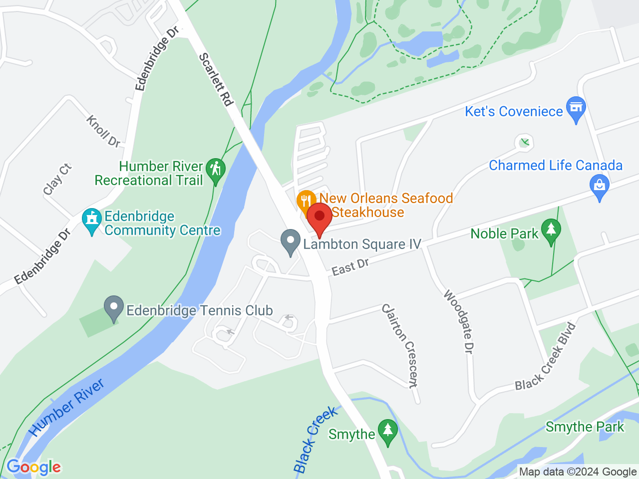 Street map for Above The Clouds Cannabis, 259 Scarlett Rd, Etobicoke ON