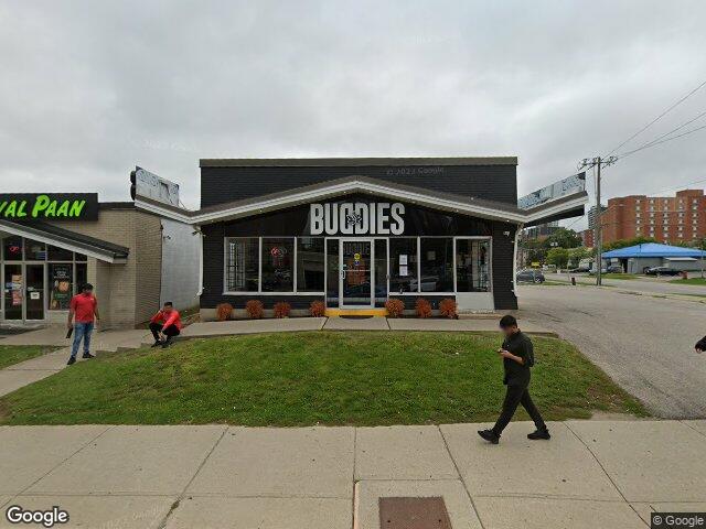 Street view for Buddies Cannabis, 25 University Ave E, Waterloo ON