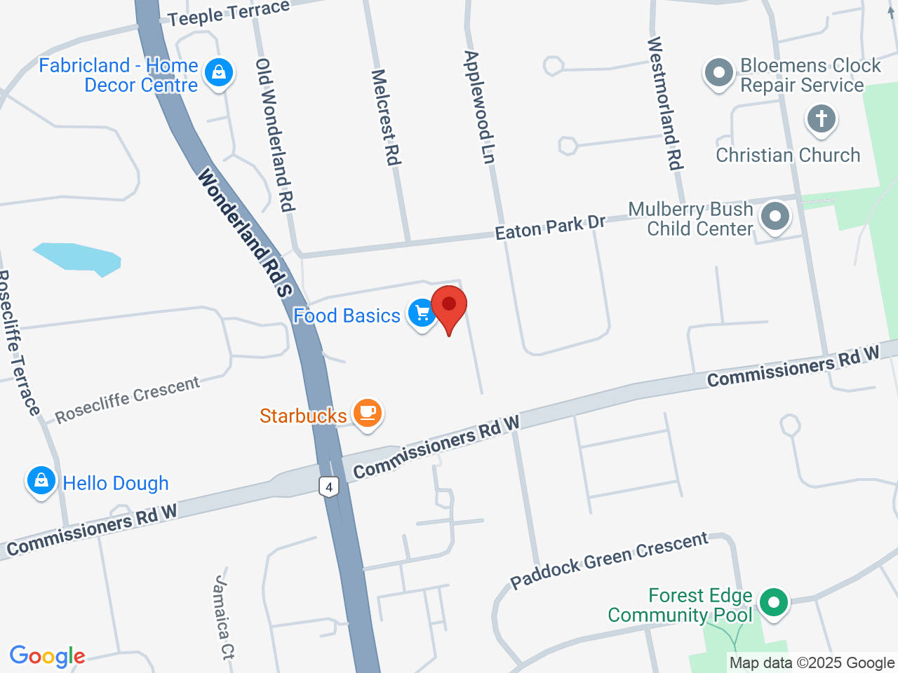 Street map for Cannabis Link Westmount, 509 Commissioners Rd W Unit A35, London ON