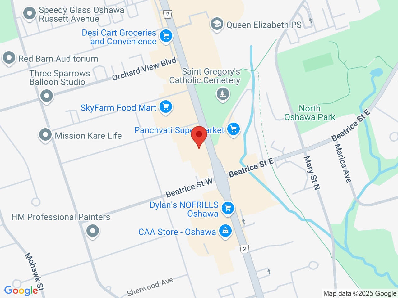 Street map for Cannabis Street, 1100 Simcoe St N Unit 3, Oshawa ON