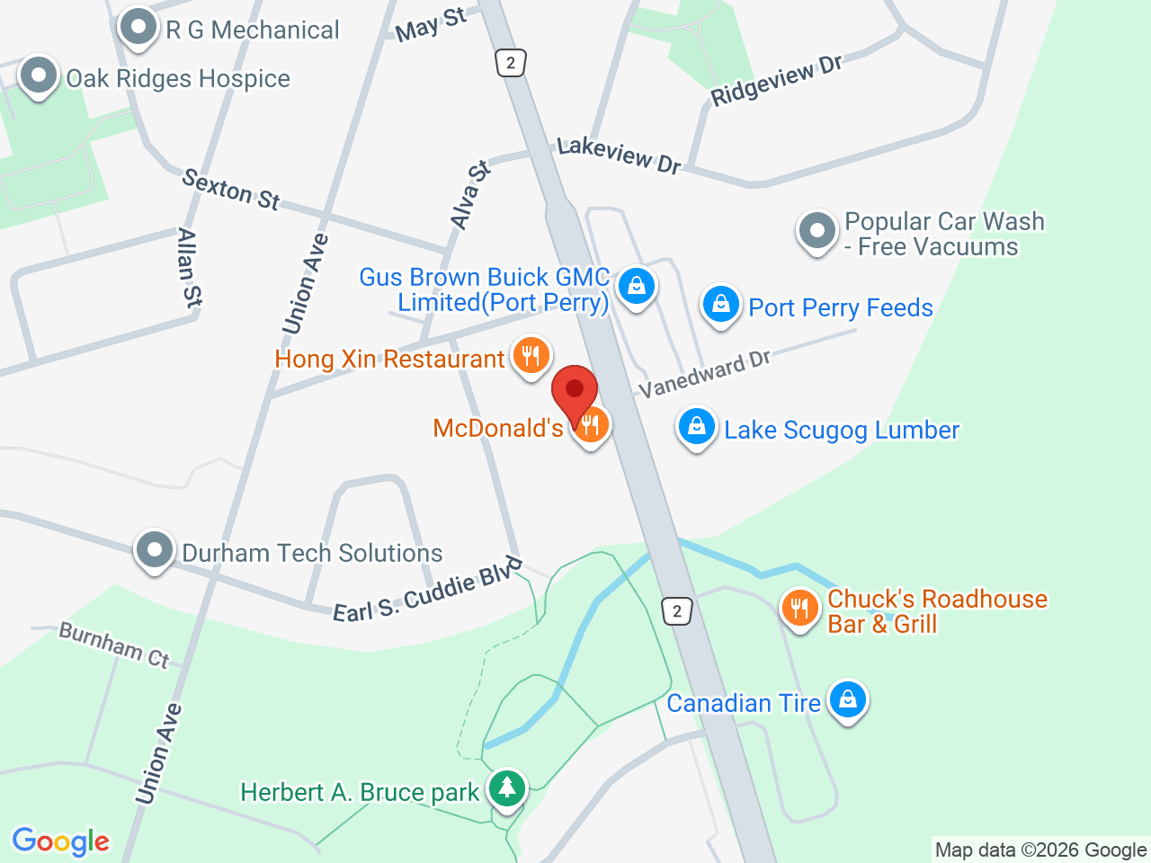 Street map for CannaVerse, 14500 Simcoe St, Port Perry ON