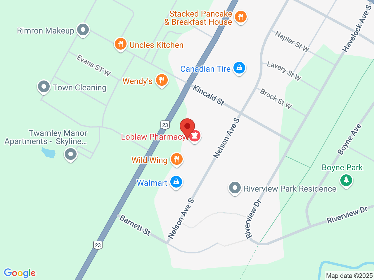Street map for One Plant, 600 Mitchell Rd S #4, Listowel ON