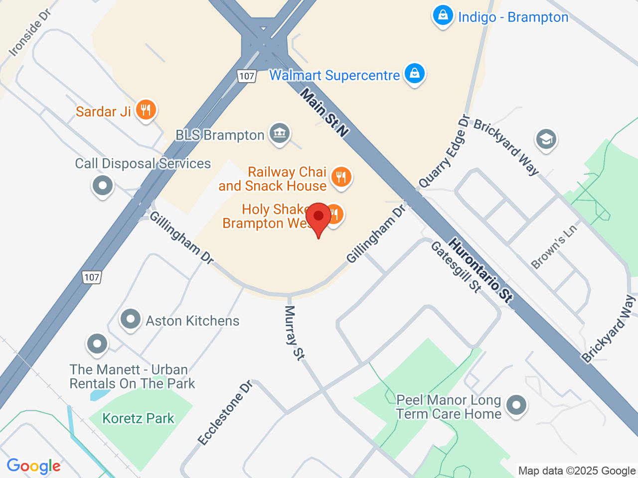 Street map for Chamba Cannabis Co., 20 Gillingham Dr Unit 609, Brampton ON