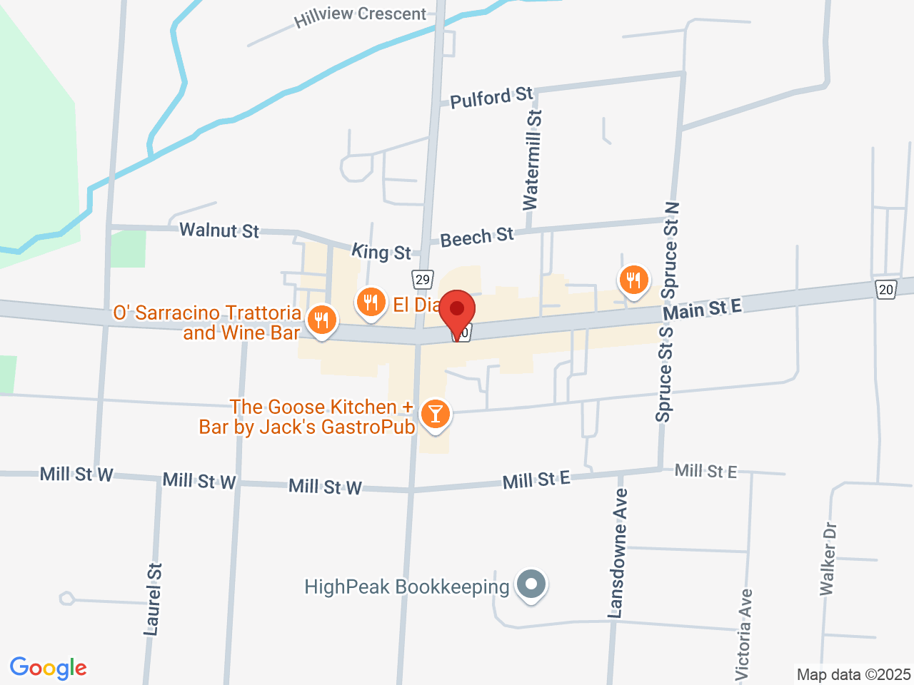 Street map for Discounted Cannabis, 9 Main St E, Kingsville ON