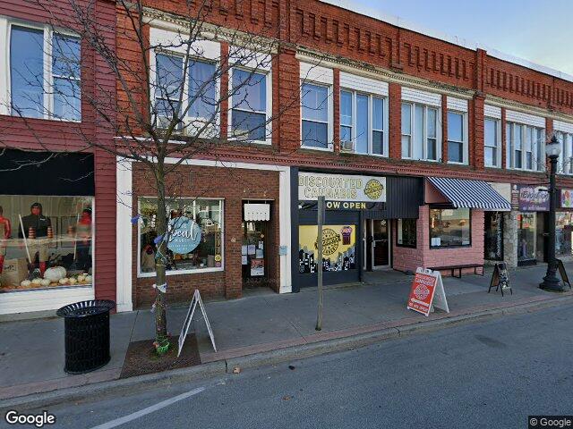 Street view for Discounted Cannabis, 9 Main St E, Kingsville ON