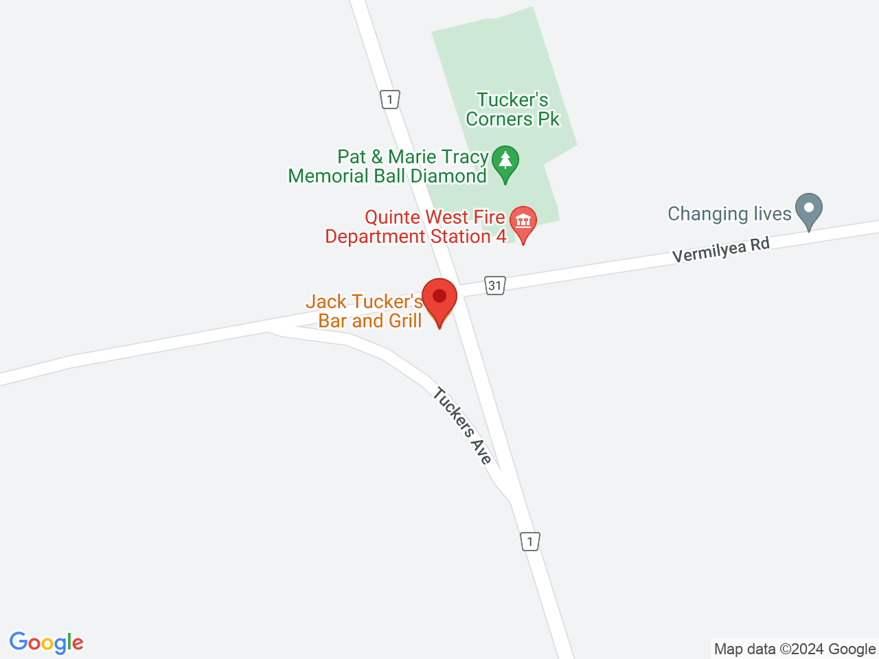 Street map for Green Heart Flowers, 1601 Wallbridge Loyalist Rd, Belleville ON