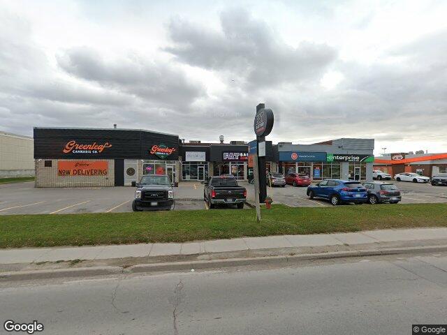 Street view for Greenleaf Cannabis, 351 Kent St W, Lindsay ON