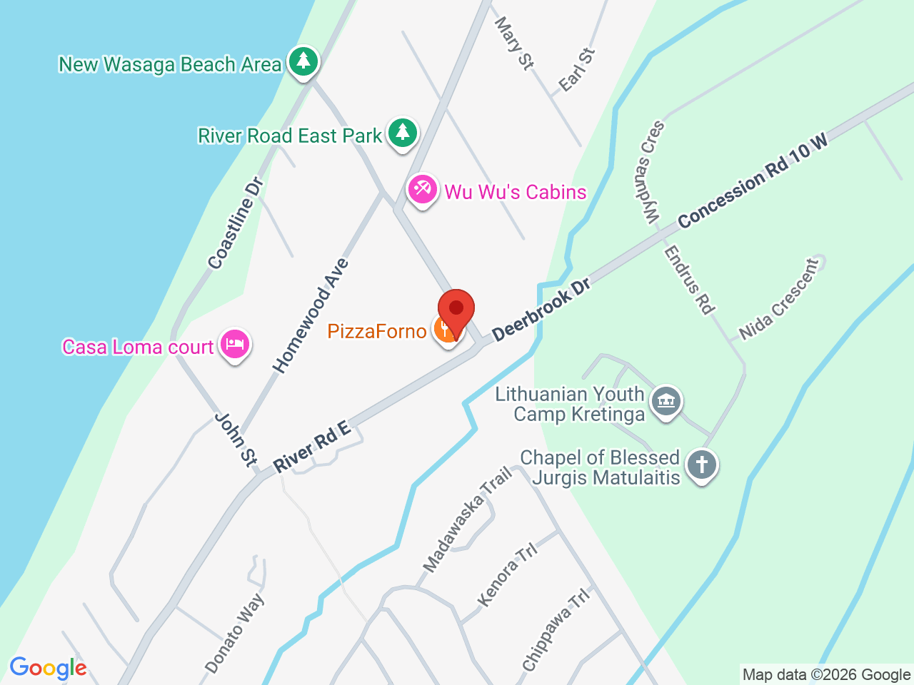 Street map for Groovy's Cannabis, 676 River Rd E, Wasaga Beach ON