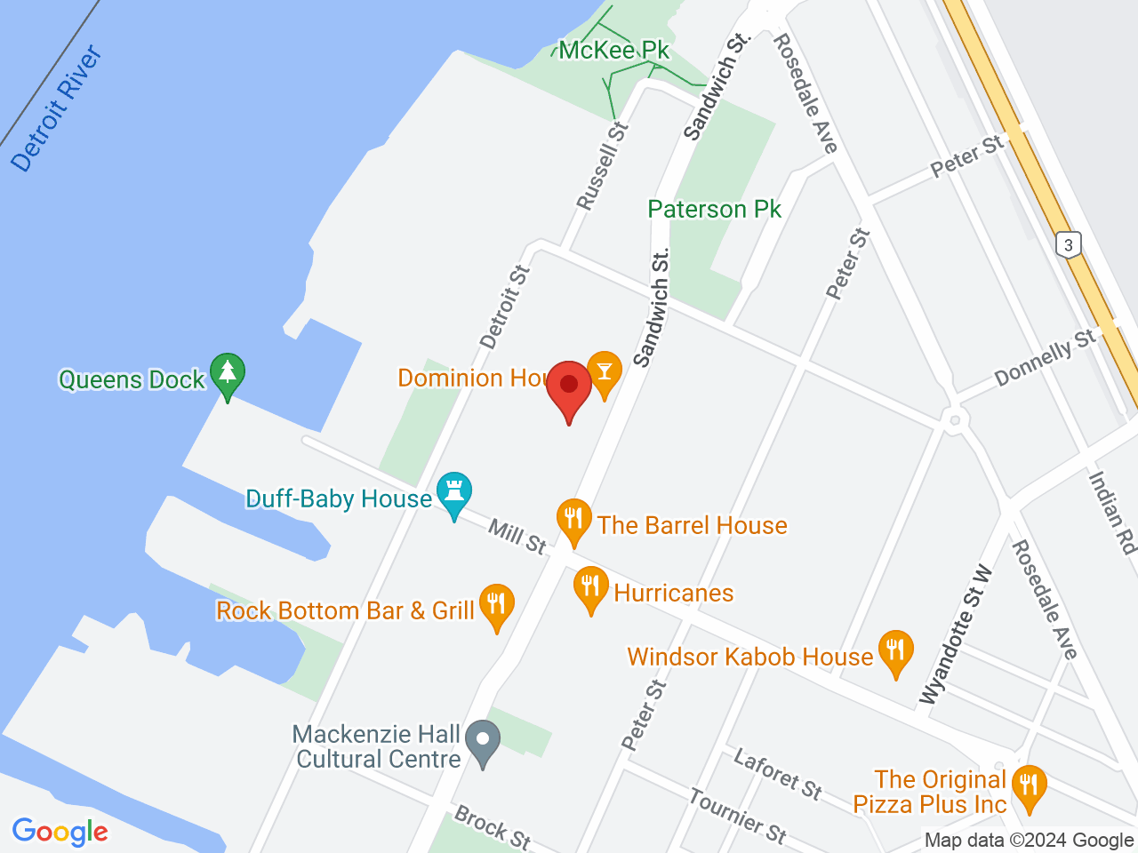 Street map for Haight - Ashbury, 3156 Sandwich St, Windsor ON