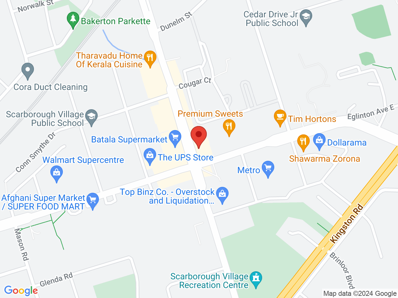 Street map for Hidden Leaf Cannabis, 195 Markham Rd, Scarborough ON