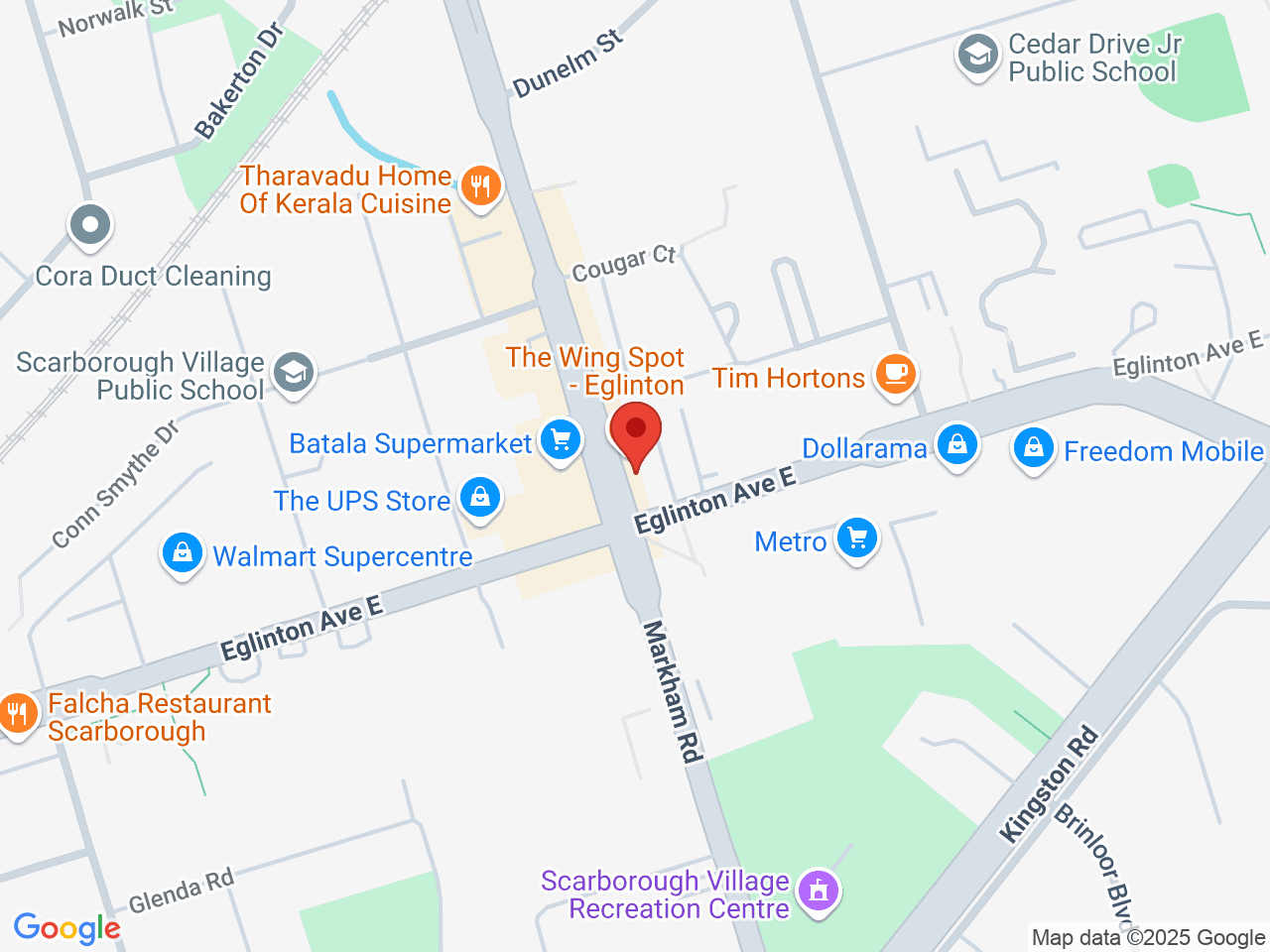 Street map for Hidden Leaf Cannabis, 195 Markham Rd, Scarborough ON