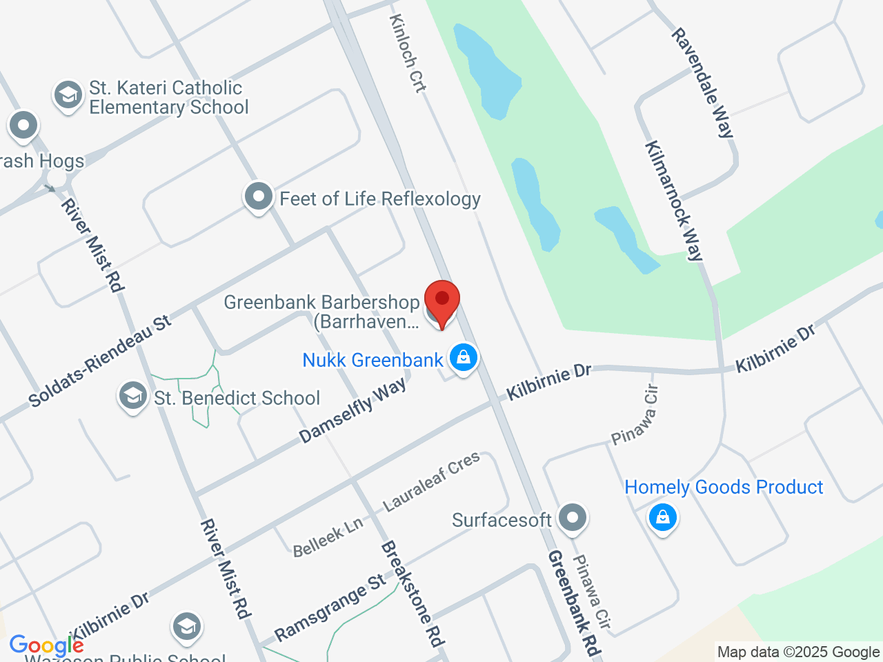 Street map for Go Green Cannabis Co, 3802 Greenbank Rd Unit 4, Nepean ON