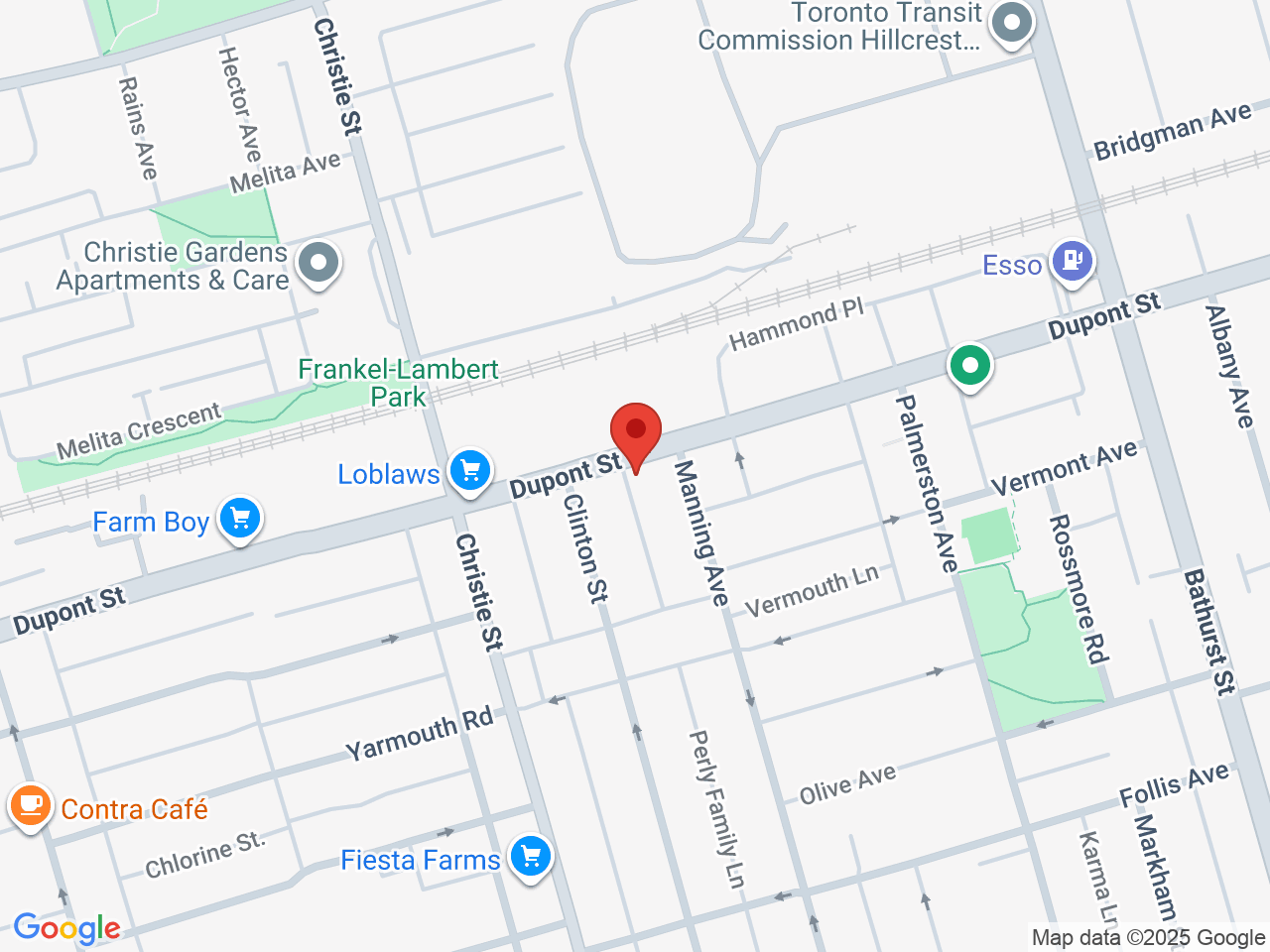 Street map for Cosmo Canna, 613 Dupont St, Toronto ON