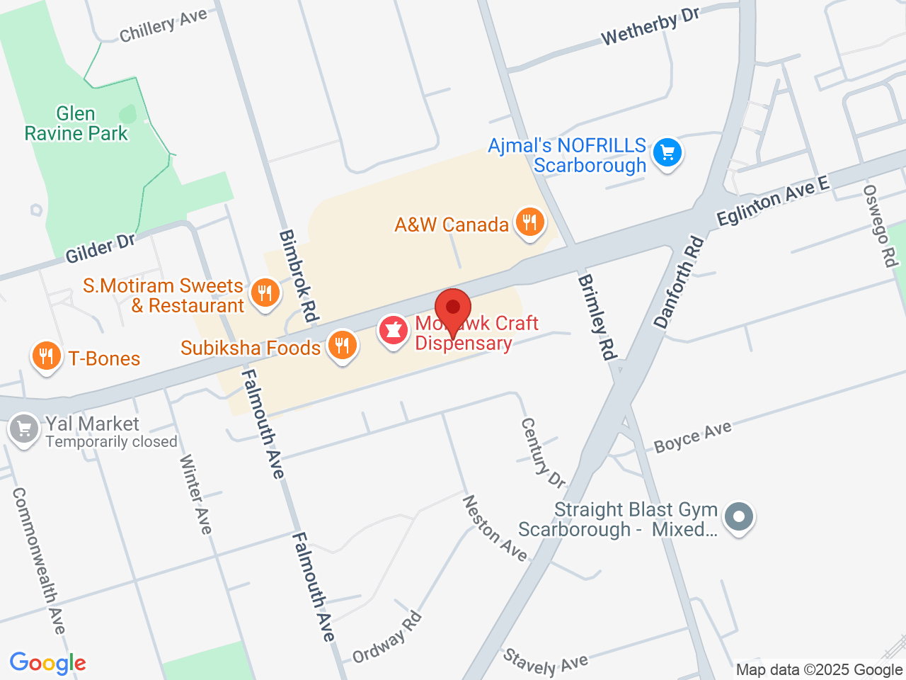 Street map for Breaking Bud Cannabis, 2683 Eglinton Ave E, Scarborough ON