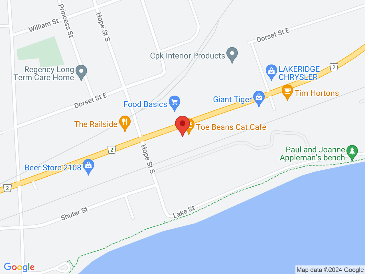 Street map for Kryptonite Cannabis, 107 Peter St, Port Hope ON