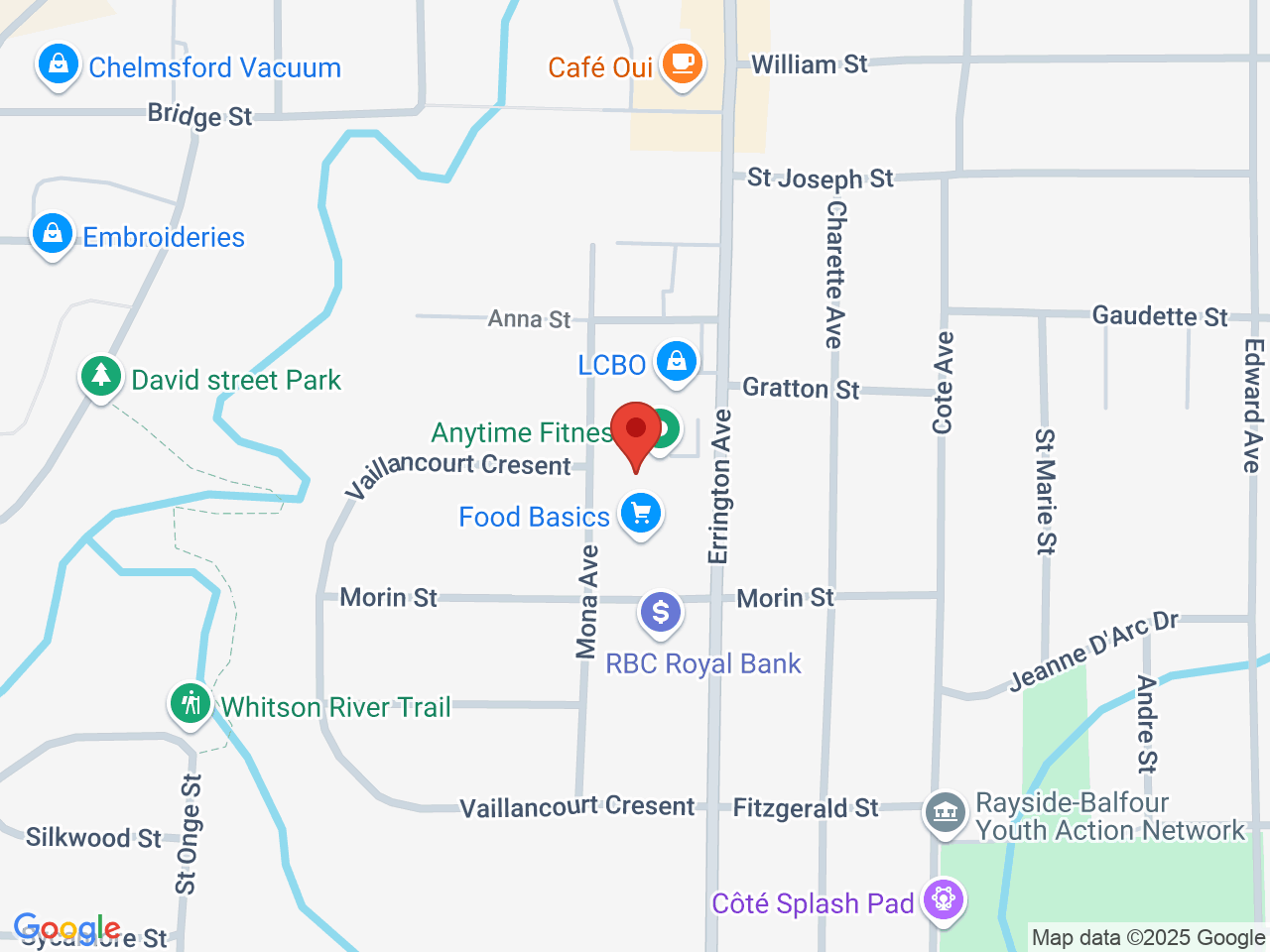 Street map for Highlife Cannabis, 3454 Errington Ave, Chelmsford ON