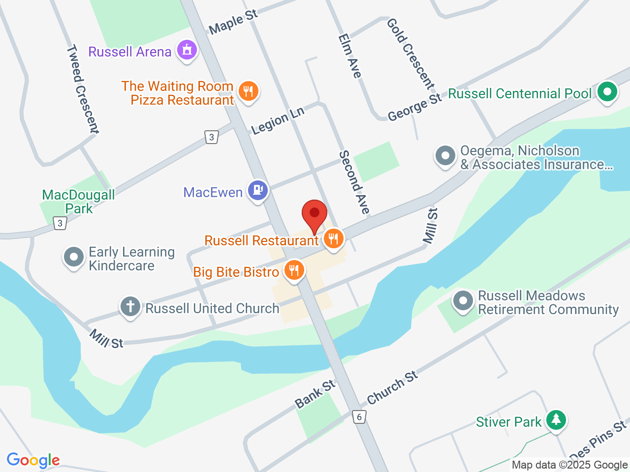 Street map for Mary J's Cannabis, 191 Castor St, Russell ON