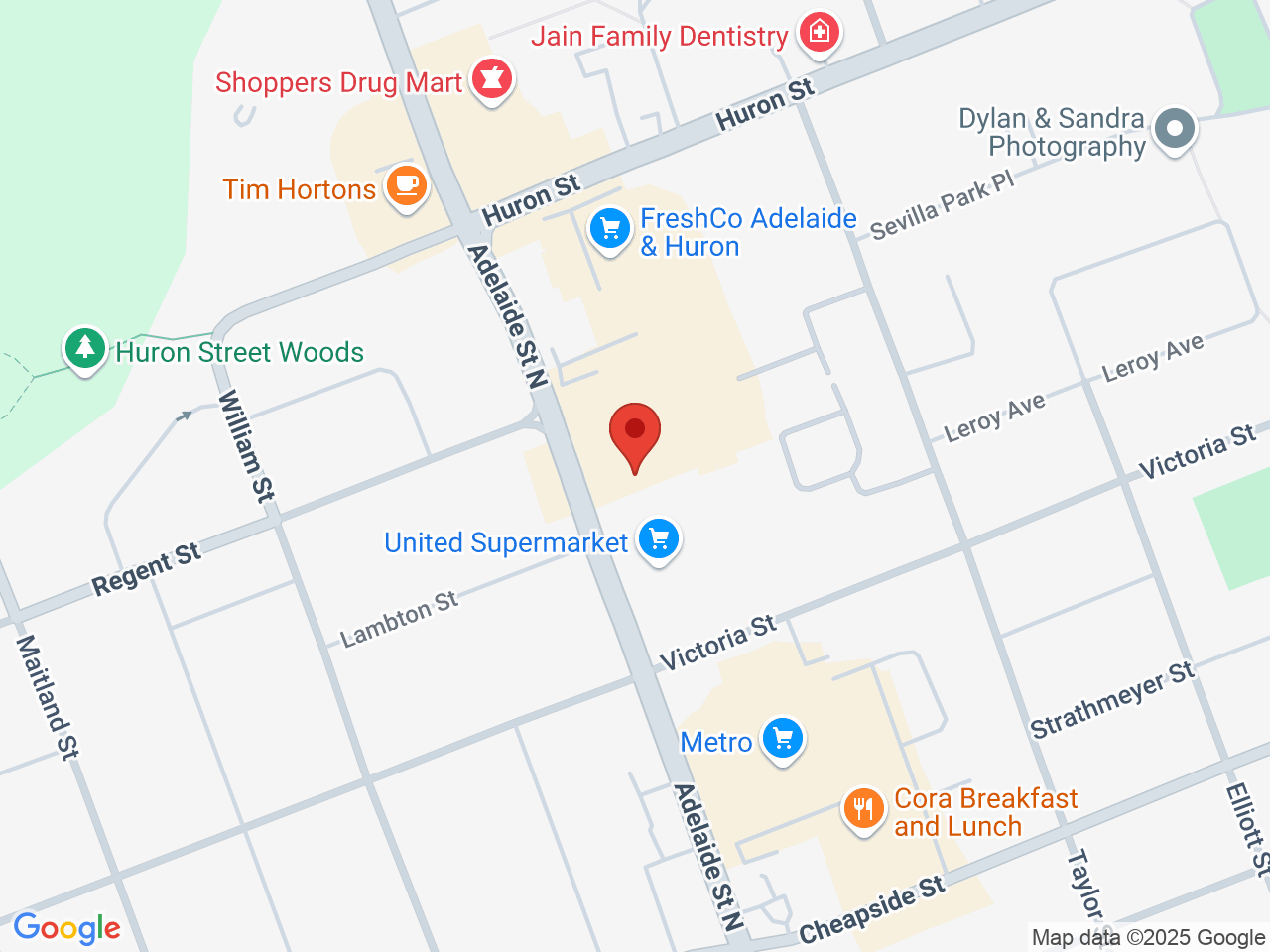 Street map for Kannabis King, 1066 Adelaide St N Unit 4, London ON