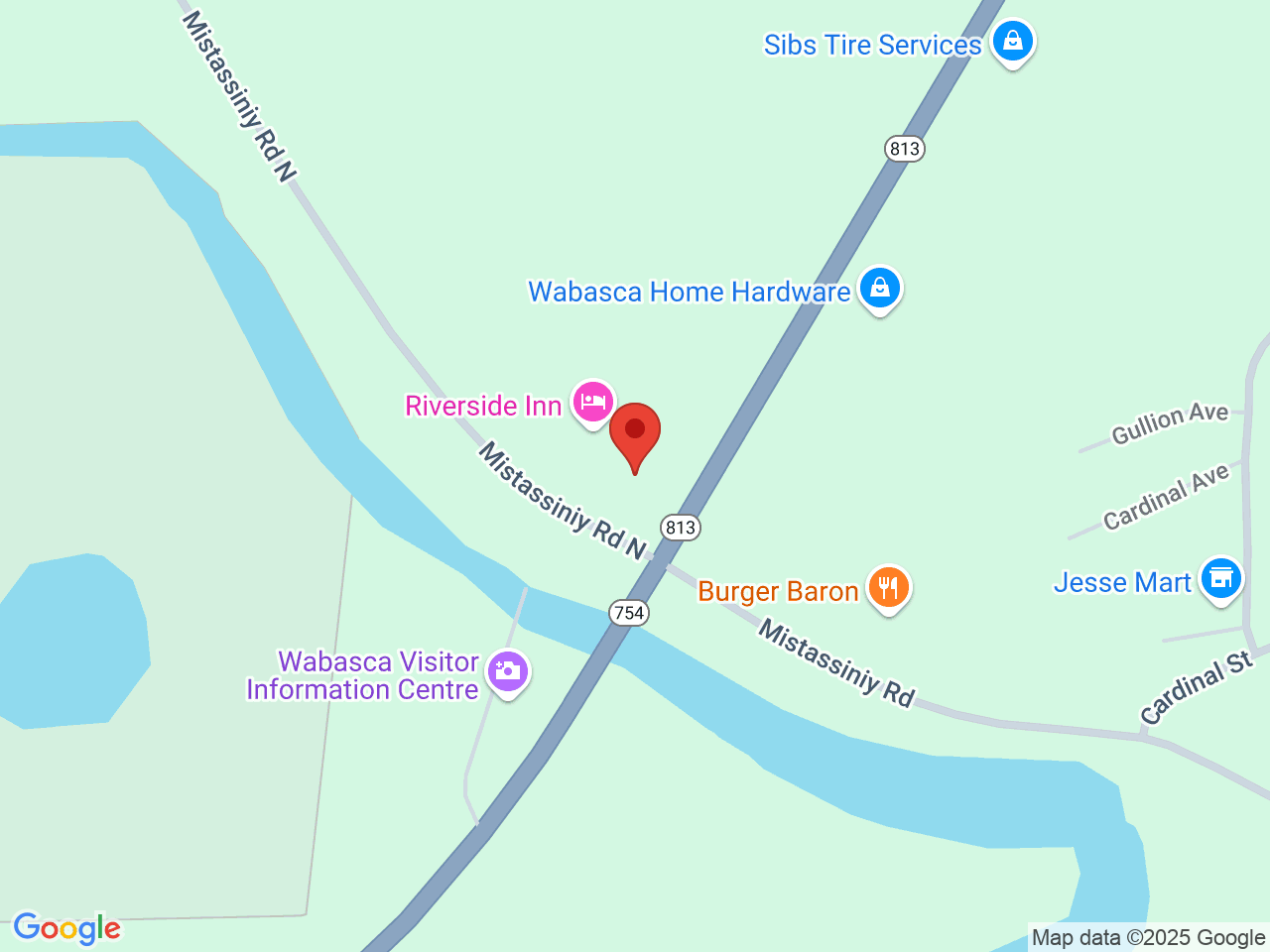 Street map for Joe Cannabis, 2001 Mistassiniy Rd, Wabasca AB
